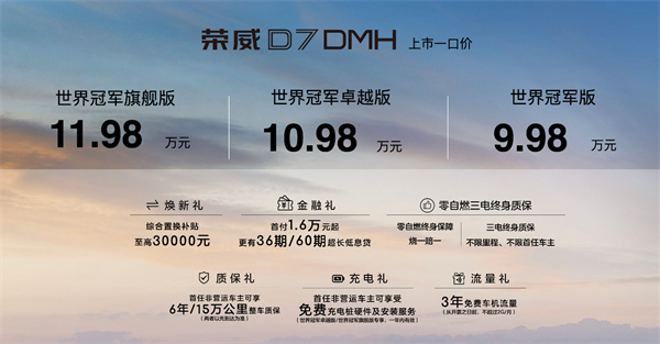 中国混动问鼎世界之巅，荣威DMH双车正式上市